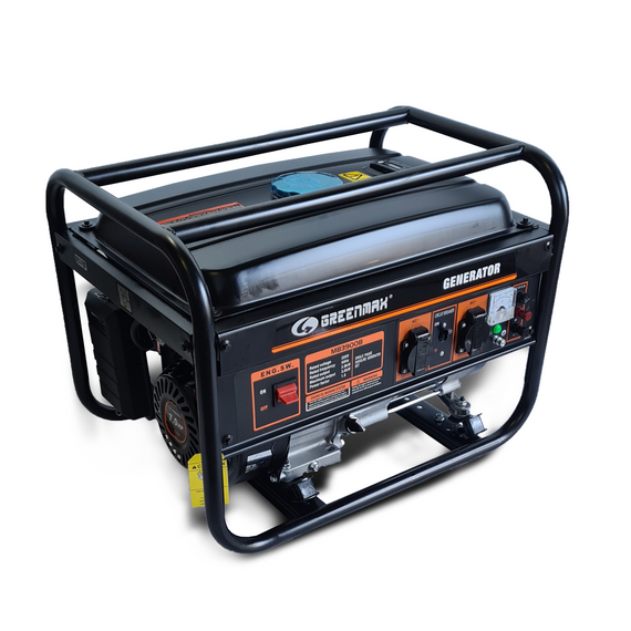Генератор бензиновый GREENMAX MB3900B 3.0 кВт Бензогенератор Однофазный бензиновый генератор Генератор 3 кВт | Зображення 2