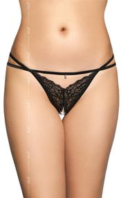 Женские стринги - G-String 2496, black - S/M Sex Aura