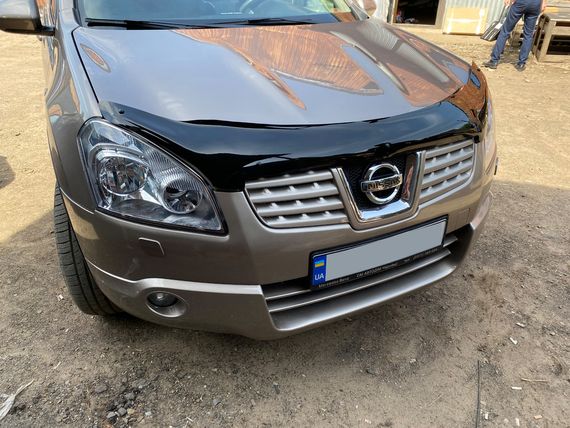 Дефлектор капота (EuroCap) для Nissan Qashqai 2007-2010 гг | Зображення 1