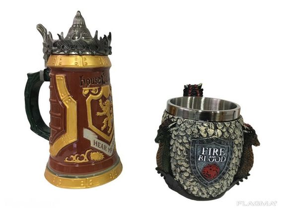 Подарочный набор Кружка Game Of Thrones House Lannister и Кружка Fire And Blood... | Зображення 1