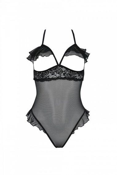 Еротичне боді Passion DOLLY BODY, S/M, black, з відкритими чашками | Зображення 2