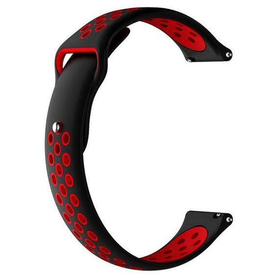 Спортивний ремінець Primo Perfor Sport для Garmin Vivoactive 3 / Vivomove HR / Forerunner 245/645 - Black&Red | Зображення 1
