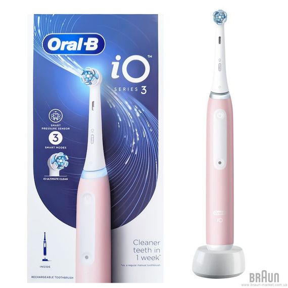 Електрощітка BRAUN Oral-B iO Series 3 iOG3.1A6.0 Blush Pink