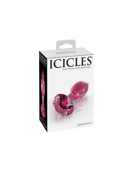 Скляна анальна пробка Роза Icicles No 79 Butt Plug | Зображення 1