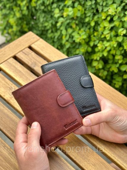 Мужской кожаный кошелек люкс, мужское портмоне натуральная кожа HORTON 301B | Зображення 6