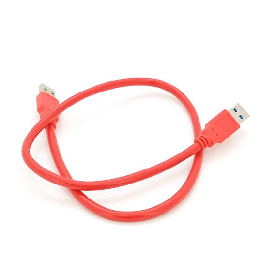 Кабель USB 3.0 AM + AM 0.6м, RED | Зображення 1