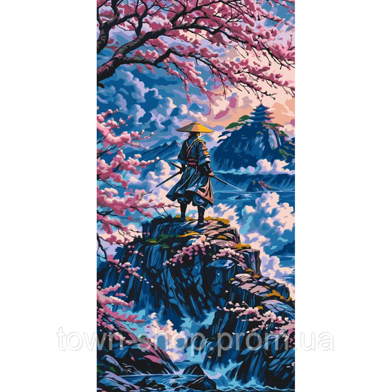 Картина по номерам "Путь самурая" LW5134, 40х80 см