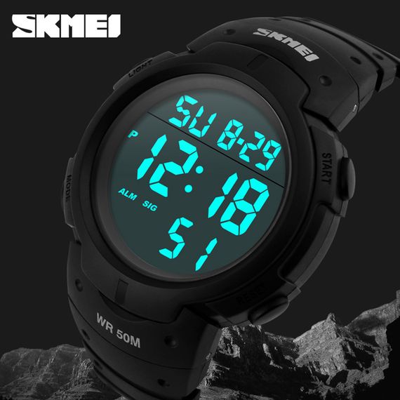 Чоловічий годинник Skmei 1068 All Black | Зображення 2