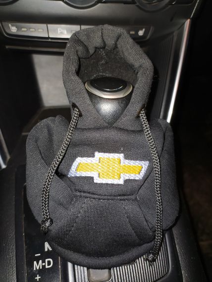 Чохол кофта Худі аксесуар на КПП  Car Hoodie Шевроле Chevrolet чорний подарунок автомобілісту 10070