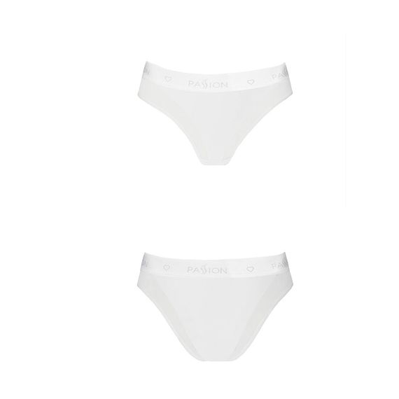 Трусики з прозорою вставкою Passion PANTIES white, M | Зображення 3