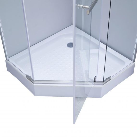 Душова кабіна Lidz Dozorca SC90x90.CRM.LOW.TR, скло прозоре 6 мм | Зображення 2