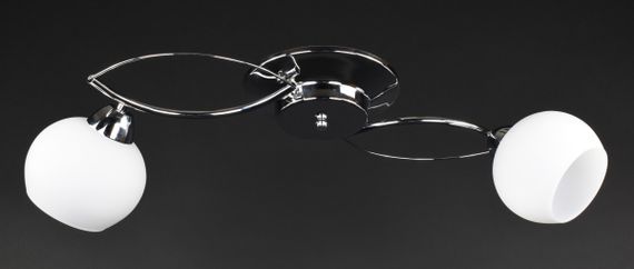 Люстра стельова на 2 лампочки 27303 Хром 18х22х65 см. | Зображення 2