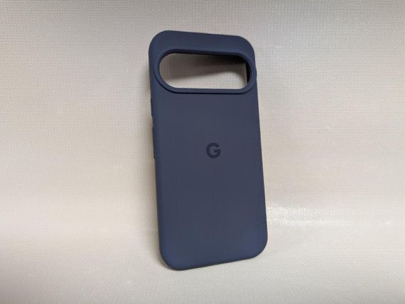 Чохол для Google Pixel 10 / Гугл Піксель 10, Lakshmi, з логотипом, м'який, протиударний, софт тач, синій