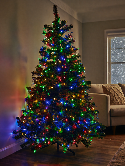 Гірлянда Різдвяна фея вулична 50 м 500 LED білий провід Мультиколір CF500L50MWML | Зображення 2