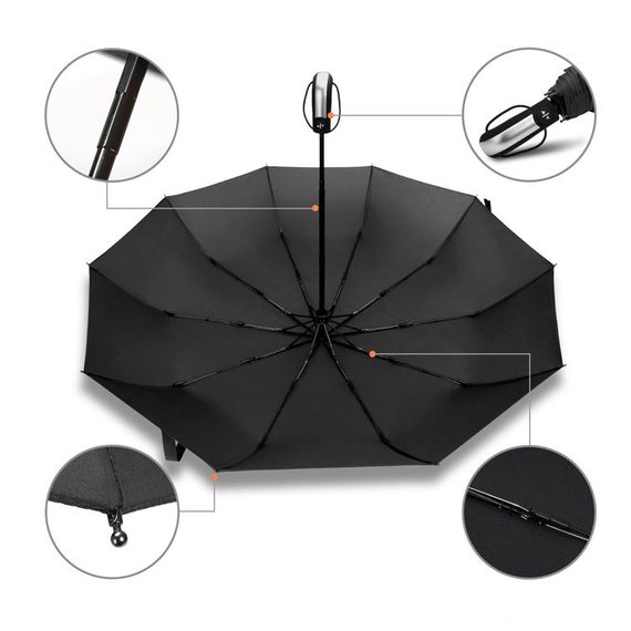 Автоматична парасолька Primo TopX DYD164 - Black | Зображення 2