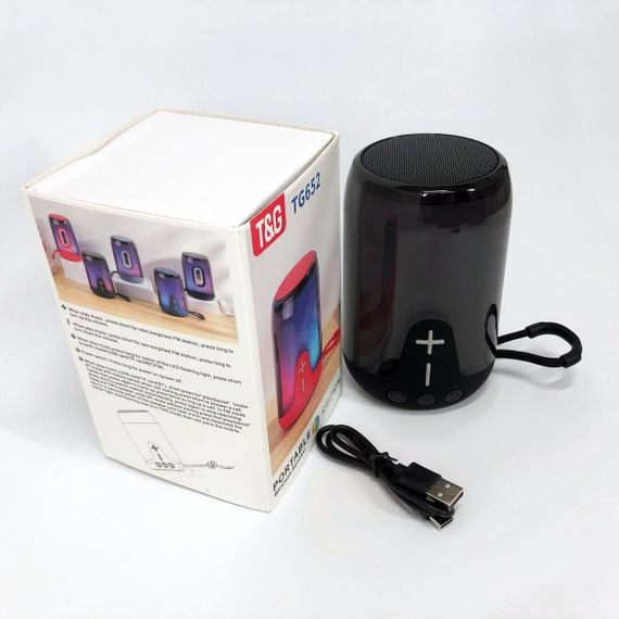 Акумуляторна переносна колонка TG652 Портативний блютус колонка | Bluetooth колонка UP-680 для вулиці | Зображення 4
