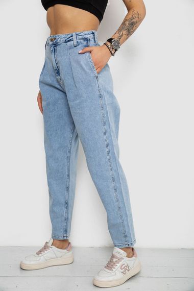 Джинси жіночі Mom's, колір блакитний, 182R2254 | Зображення 2