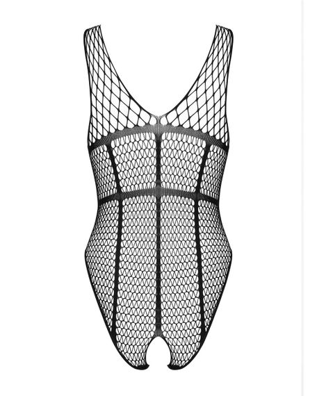 Бодистокинг из крупной сетки с доступом Obsessive B117 teddy S/M/L, черный sexstyle | Зображення 6