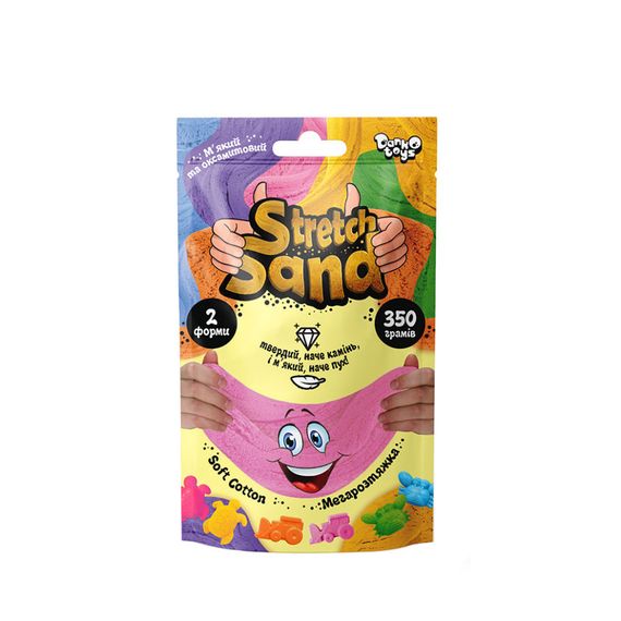 Набор креативного творчества "Stretch Sand" STS-04-02U пакет 350 гр Розовый