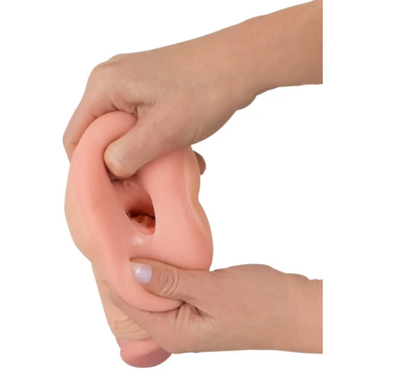 Мастурбатор-насадка 2 IN 1 Nature Skin Extension + Masturbator (Анал) Sex Aura | Зображення 6