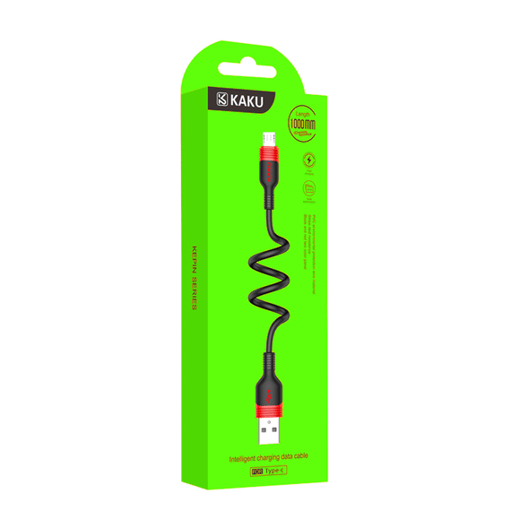 USB кабель Kaku KSC-319 USB - Micro USB 1m / 3.2A - Black | Зображення 2