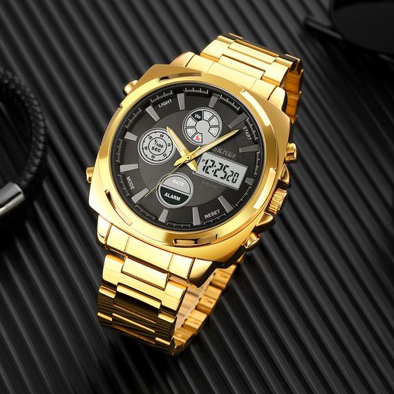 Годинник S2kmei 1673GDBK Gold-Black | Зображення 3