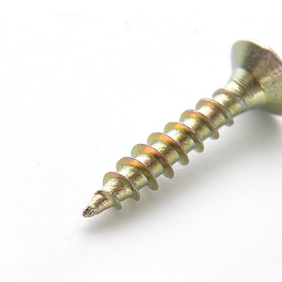 Саморіз універсальний 3,5* 40 з потайною головкою цинк жовтий (яск. 4000 шт.) APRO 1013540-1-C1 | Зображення 2