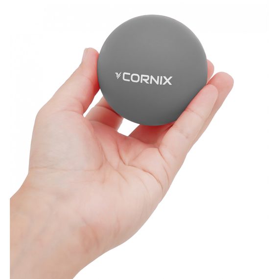 Масажний м'яч Cornix Lacrosse Ball 6.3 см XR-0120 Grey | Зображення 1
