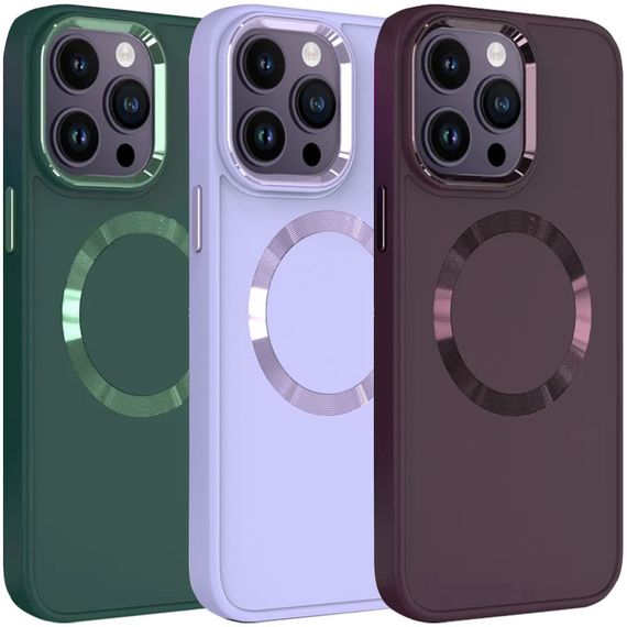 TPU чохол Bonbon Metal Style with MagSafe для Apple iPhone 12 Pro Max (6.7")