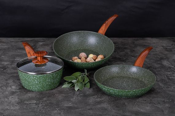 Сковорода WOK RINGEL Pesto 28 см (RG-1137-28 w) | Зображення 3