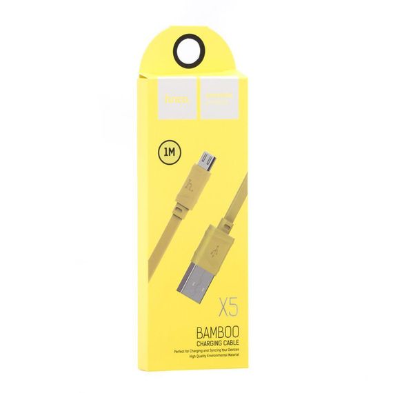 Кабель USB Hoco X5 Bamboo Micro Колір Білий | Зображення 2
