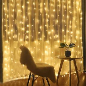 Гірлянда штора 3x3м 280LED 220V Тепле світло