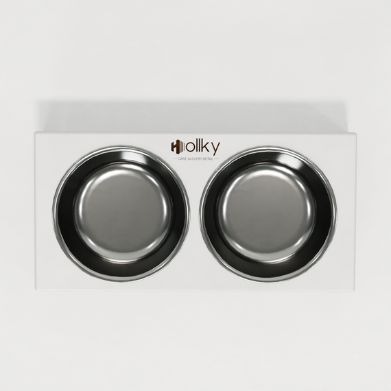 Миски на подставке для маленьких собак и котов Hollky Base XS (2 × 0,25 л) BXS-28145-GLWH | Зображення 7