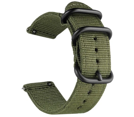 Нейлоновый ремешок Primo Traveller для часов Garmin Vivoactive 4 - Army Green