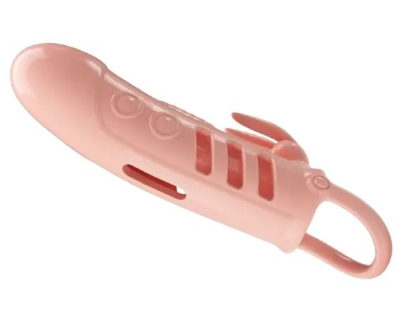 Подовжуюча насадка з вібростимуляцією (на 2,5 см) PRETTY LOVE - PENIS SLEEVE Sloane, BI-026243 sexstyle | Зображення 3