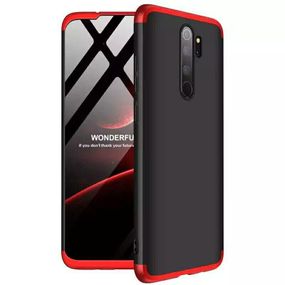 Чохол GKK 360 градусів для Xiaomi Redmi 9 колір Чорно-Червоний