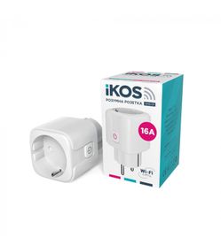 Розумна Wi-Fi розетка IKOS SMS-01 White (0009-CSS)