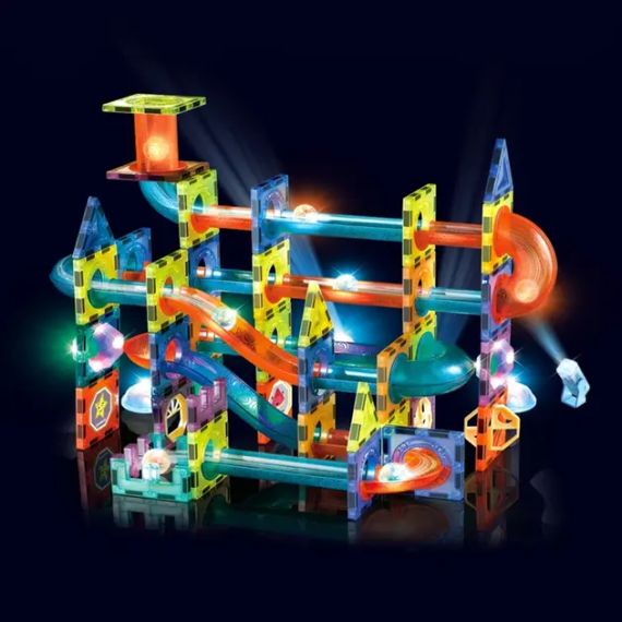 Магнитный конструктор Woopie Light Magnetic Blocks G025/110 деталей | Зображення 3