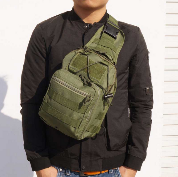 Тактична нагрудна сумка Primo Sling однолямкова через плече - Army Green | Зображення 2