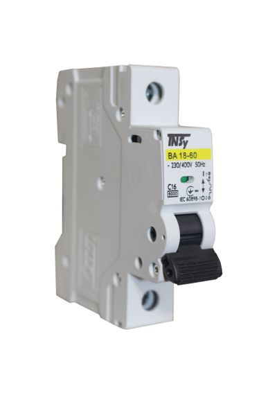 Автоматичний вимикач ВА18-60 1Р 16А 6кА х-ка C Ny95504719 | Зображення 2