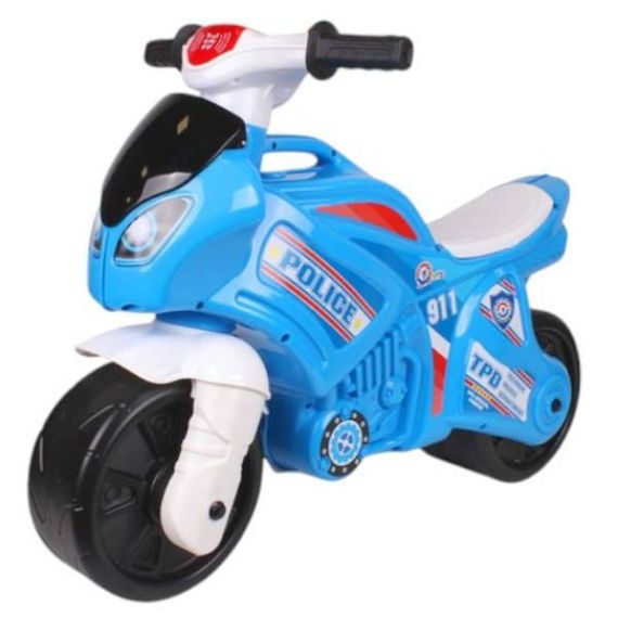 Толокар Мотоцикл Беговел Technok Toys 6467 Блакитний з білим