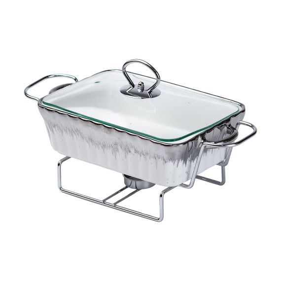 Марміт прямокутний на 1 л порцелянаовий з підігрівом 31×16×11 см HP1019 | Зображення 2