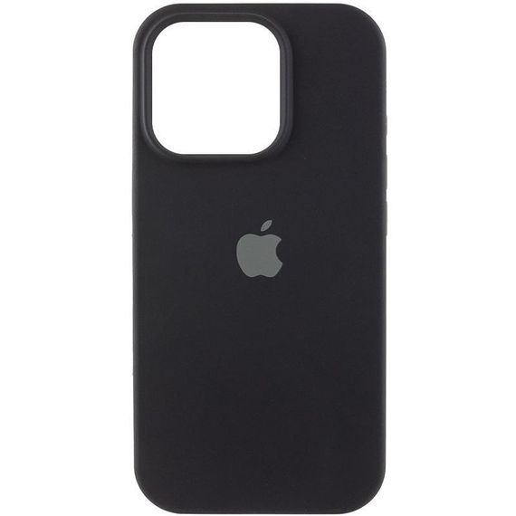 Чохол Silicone Case (AA) Logo with MagSafe для Apple iPhone 14 (6.1") Чорний / Black
