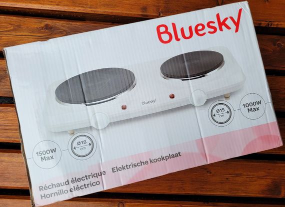 Настільна двоконфоркова плита електрична Bluesky переносна електроплита | Зображення 7