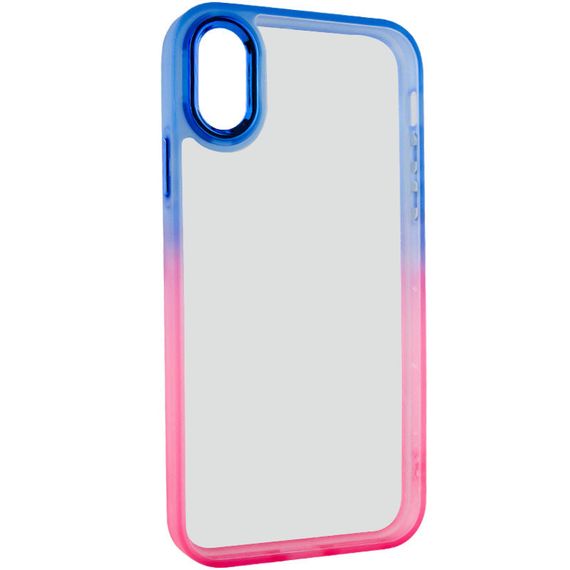 Чохол TPU+PC Fresh sip series для Apple iPhone XS Max (6.5") TPU+PC, Розовый / Синий