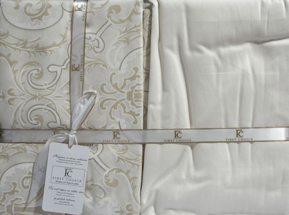 Постельное белье First Choice Cotton Satin 200х220 см Delmor Cream | Зображення 2
