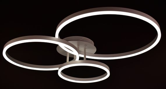 Люстра світлодіодна стельова LED світильник для квартири на стелю лед з пультом 25832 Білий 14х70х80 см. | Зображення 5