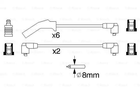 Комплект дротів запалювання FORD SCORPIO, BOSCH (0986356879) | Зображення 4