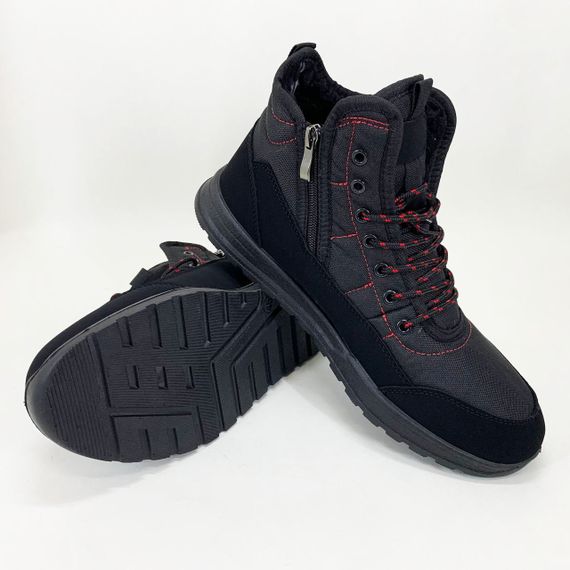 Чоловічі кросівки зимові на утепленні, Зимові чоловічі черевики оригінал, Кросівки на хутрі стильні UK-16 | Зображення 2