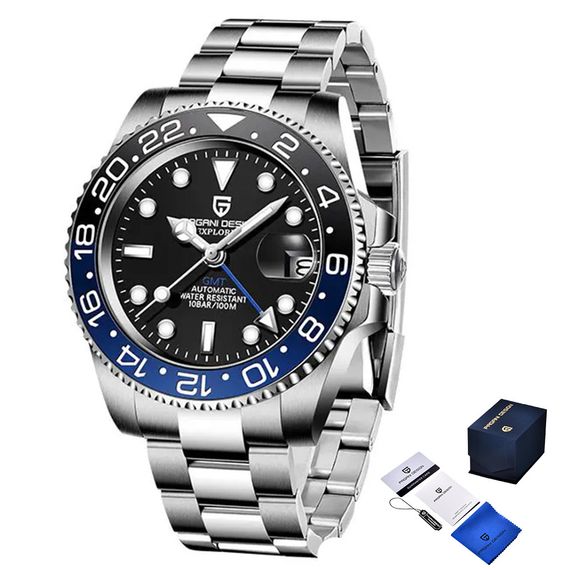 Годинник P2agani Design PD-1662 Silver-Blue-Black
